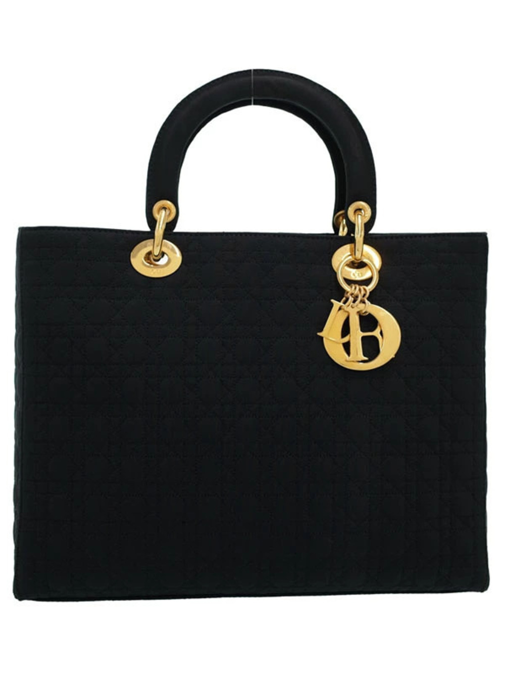 Christian Dior Cannage Quilted Lady Dior handbag black